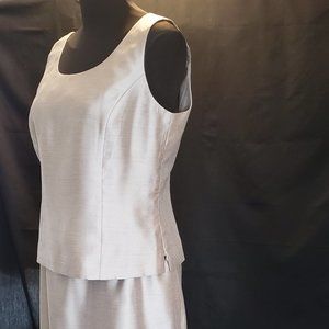 Two Piece Tan Kasper Petite Skirt Set